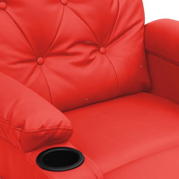 Grote foto vidaxl fauteuil inclinable lectrique rouge similicuir huis en inrichting stoelen