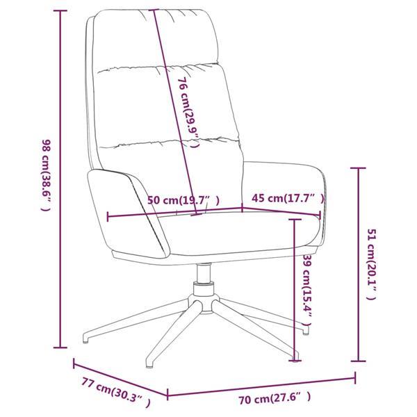 Grote foto vidaxl chaise de relaxation avec tabouret cr me tissu huis en inrichting stoelen