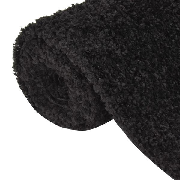 Grote foto vidaxl tapis shaggy poils longs noir 160x230 cm huis en inrichting vloerbedekking en kleden