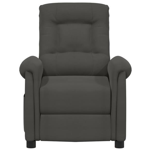 Grote foto vidaxl fauteuil inclinable lectrique gris fonc tissu micro huis en inrichting stoelen