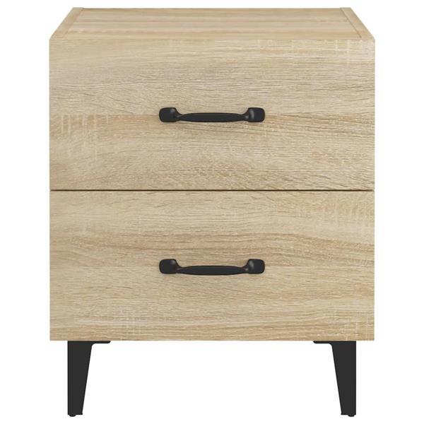 Grote foto vidaxl table de chevet ch ne sonoma 40x35x47 5 cm huis en inrichting complete slaapkamers