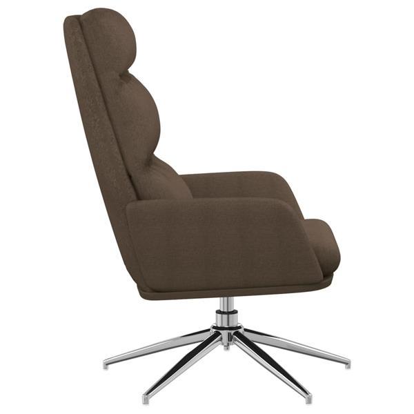 Grote foto vidaxl chaise de relaxation taupe tissu huis en inrichting stoelen