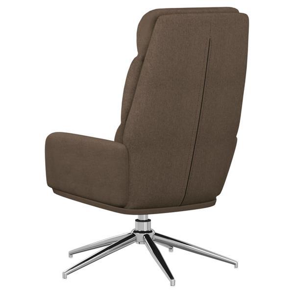 Grote foto vidaxl chaise de relaxation taupe tissu huis en inrichting stoelen