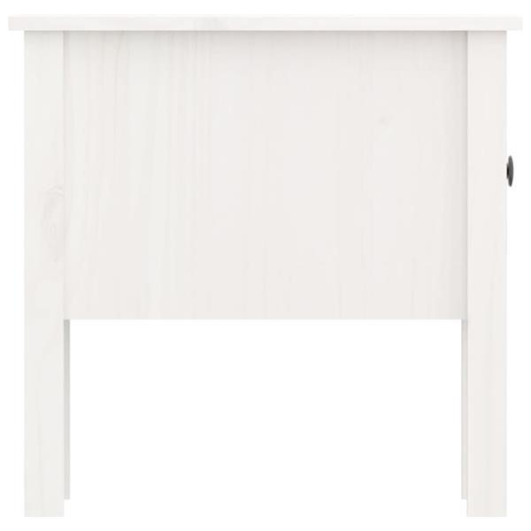 Grote foto vidaxl table d appoint blanc 50x50x49 cm bois massif de pin huis en inrichting eettafels