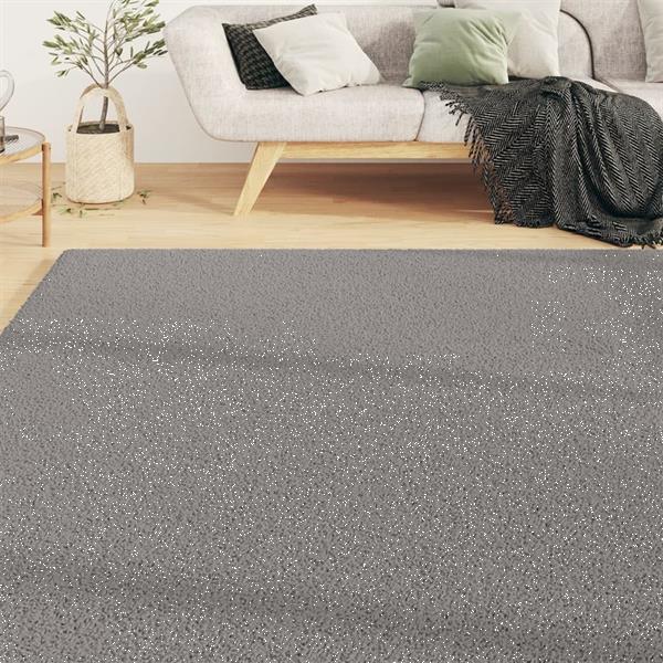 Grote foto vidaxl tapis shaggy poils longs gris 200x290 cm huis en inrichting vloerbedekking en kleden