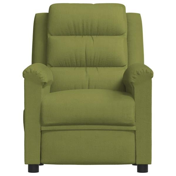 Grote foto vidaxl fauteuil lectrique de massage vert clair velours huis en inrichting stoelen