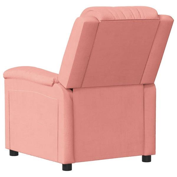 Grote foto vidaxl fauteuil lectrique de massage rose velours huis en inrichting stoelen