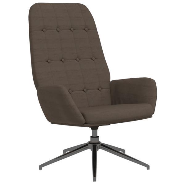 Grote foto vidaxl chaise de relaxation gris fonc similicuir daim huis en inrichting stoelen