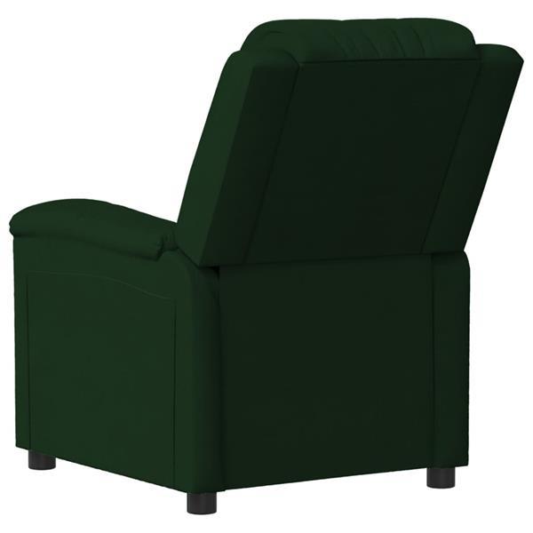 Grote foto vidaxl fauteuil inclinable lectrique vert fonc velours huis en inrichting stoelen