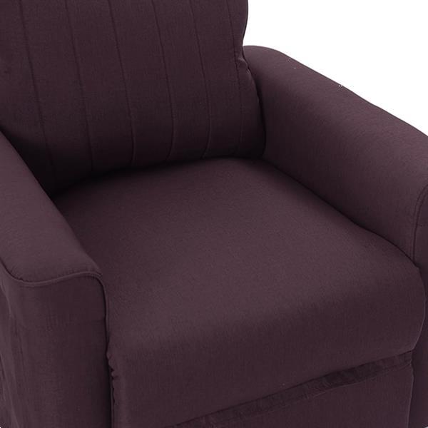 Grote foto vidaxl fauteuil lectrique de massage violet tissu huis en inrichting stoelen