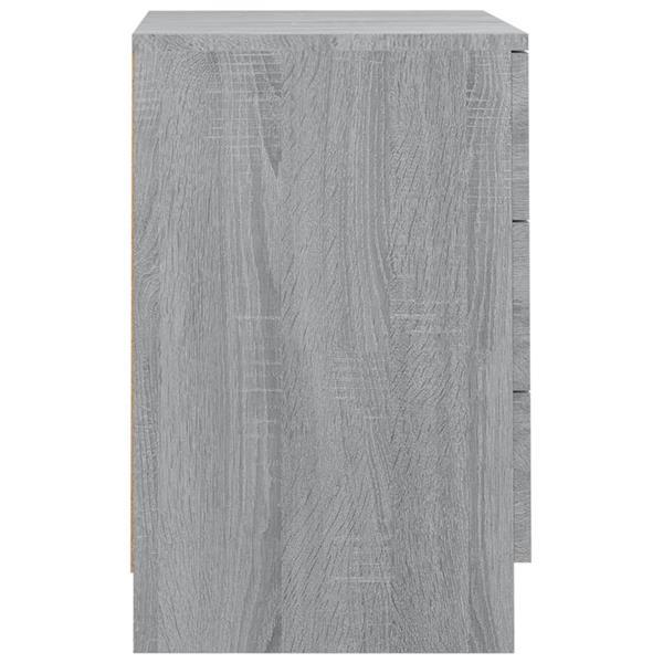 Grote foto vidaxl table de chevet sonoma gris 38x35x56 cm bois d ing ni huis en inrichting complete slaapkamers