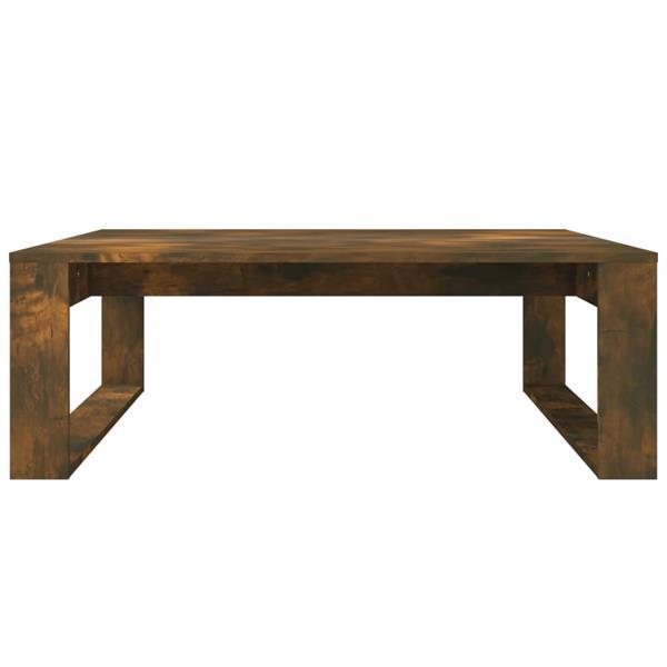 Grote foto vidaxl table basse ch ne fum 100x100x35 cm bois d ing nieri huis en inrichting eettafels