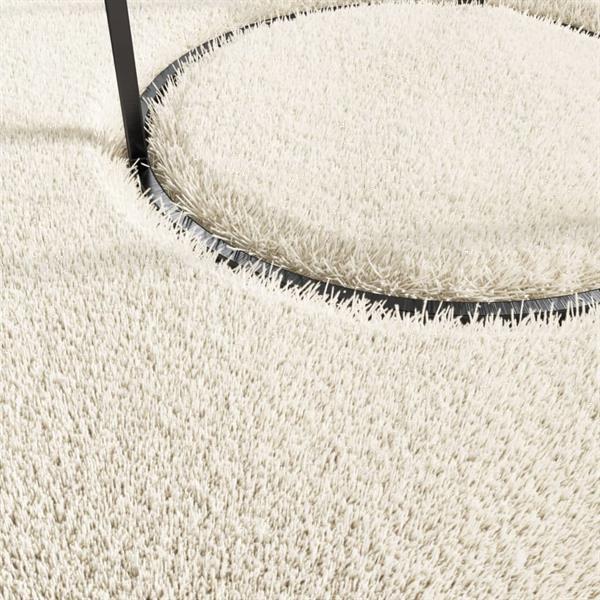 Grote foto vidaxl tapis shaggy doux lavable 160x230 cm antid rapant cr huis en inrichting vloerbedekking en kleden