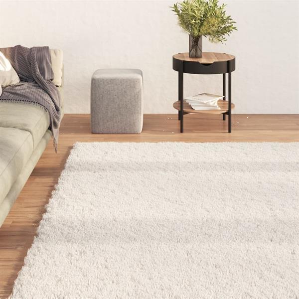 Grote foto vidaxl tapis shaggy doux lavable 80x150 cm antid rapant cr m huis en inrichting vloerbedekking en kleden