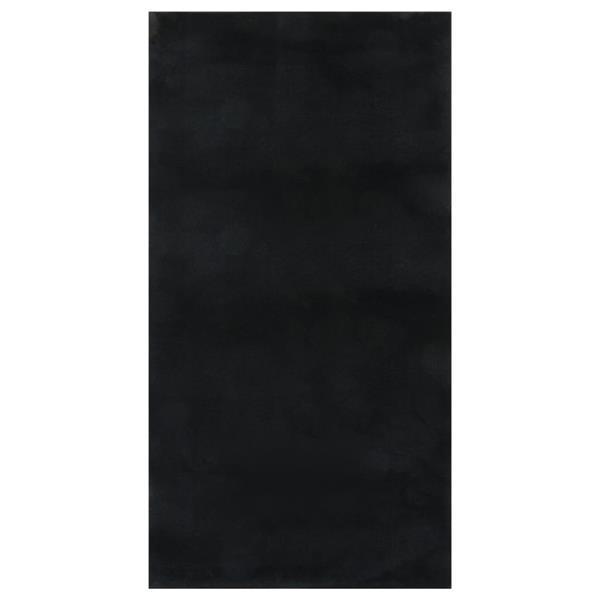 Grote foto vidaxl tapis shaggy doux lavable 80x150 cm antid rapant noir huis en inrichting vloerbedekking en kleden