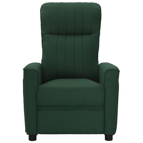 Grote foto vidaxl fauteuil inclinable lectrique vert fonc tissu huis en inrichting stoelen