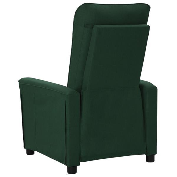 Grote foto vidaxl fauteuil inclinable lectrique vert fonc tissu huis en inrichting stoelen