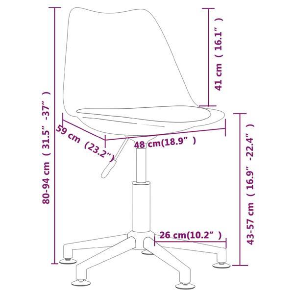 Grote foto vidaxl chaises pivotantes de salle manger 4 pcs marron tis huis en inrichting stoelen