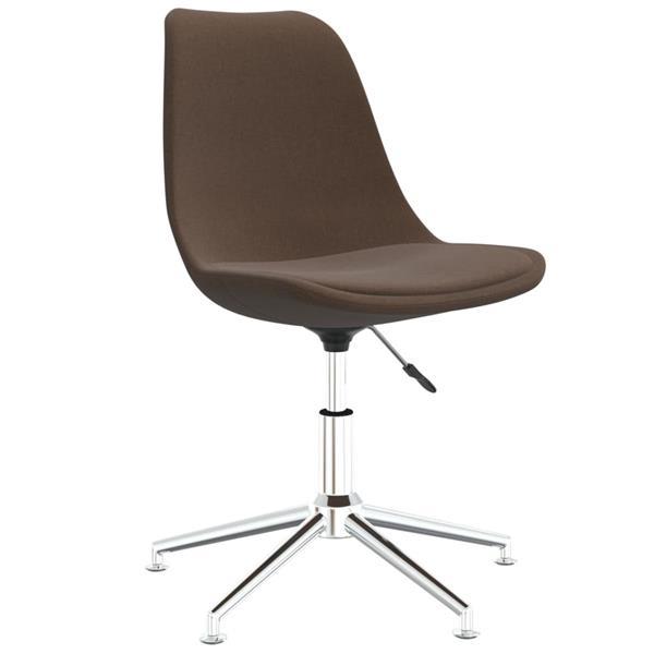 Grote foto vidaxl chaises pivotantes de salle manger 4 pcs marron tis huis en inrichting stoelen