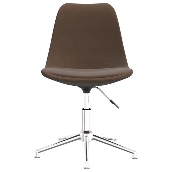 Grote foto vidaxl chaises pivotantes de salle manger 4 pcs marron tis huis en inrichting stoelen