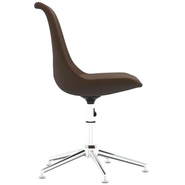 Grote foto vidaxl chaises pivotantes de salle manger 4 pcs marron tis huis en inrichting stoelen