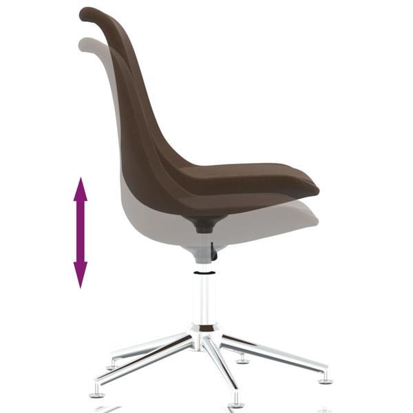 Grote foto vidaxl chaises pivotantes de salle manger 4 pcs marron tis huis en inrichting stoelen