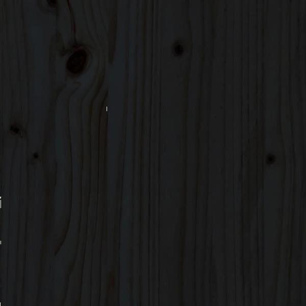 Grote foto vidaxl lit de jour noir 80x200 cm bois de pin massif huis en inrichting bedden