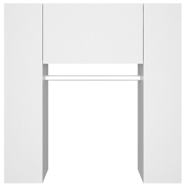 Grote foto vidaxl armoire de couloir blanc 97 5x37x99 cm bois d ing nie huis en inrichting overige