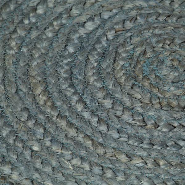 Grote foto vidaxl tapis fait la main jute rond 210 cm vert olive huis en inrichting vloerbedekking en kleden