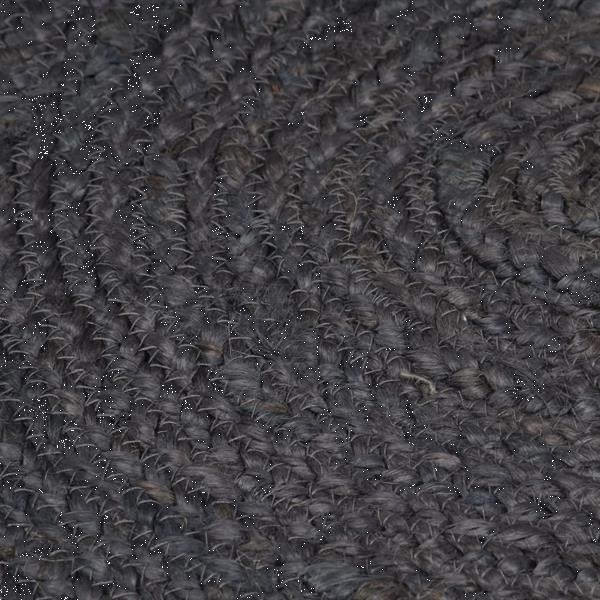 Grote foto vidaxl tapis fait la main jute rond 240 cm gris fonc huis en inrichting vloerbedekking en kleden
