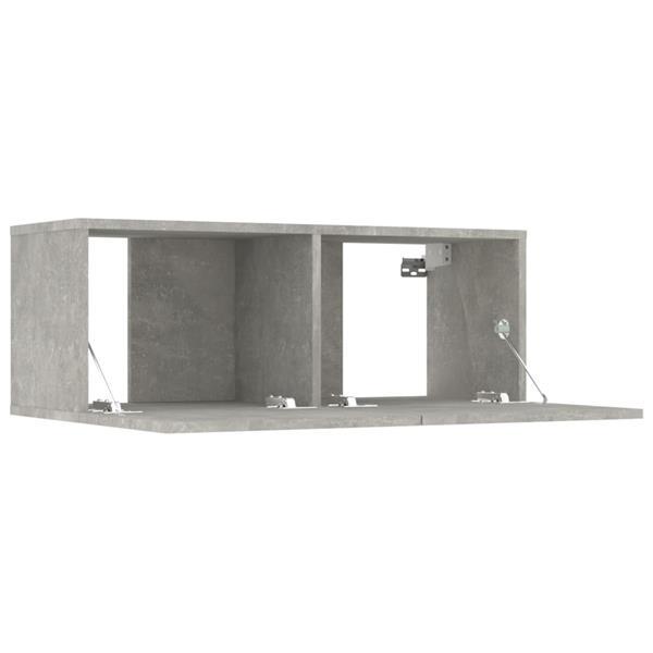 Grote foto vidaxl 8 delige tv meubelset bewerkt hout betongrijs huis en inrichting overige