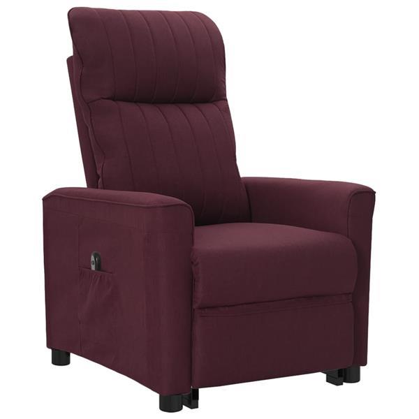 Grote foto vidaxl sta op stoel verstelbaar stof paars huis en inrichting stoelen