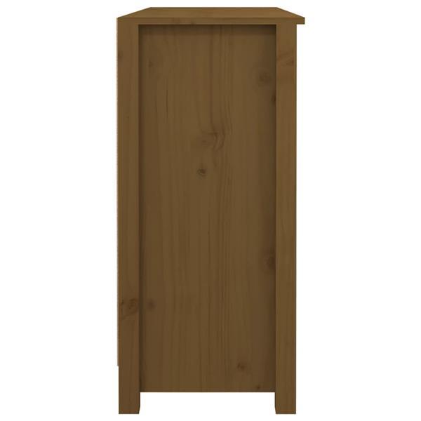 Grote foto vidaxl dressoir 100x35x74 5 cm massief grenenhout honingbrui huis en inrichting overige