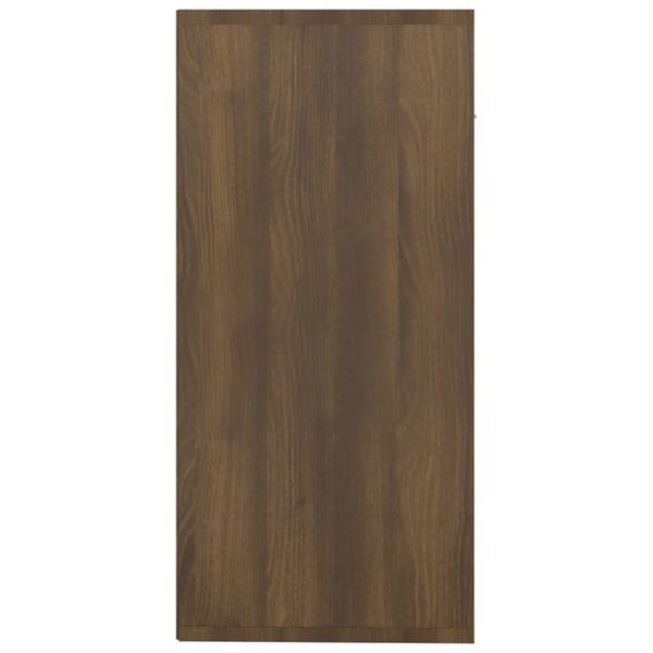 Grote foto vidaxl dressoir 88x30x65 cm bewerkt hout bruineikenkleurig huis en inrichting overige