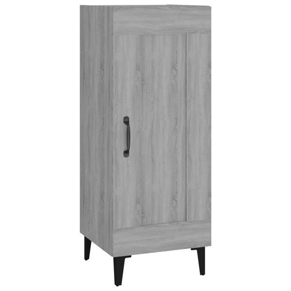 Grote foto vidaxl dressoir 34 5x34x90 cm bewerkt hout grijs sonoma eike huis en inrichting overige