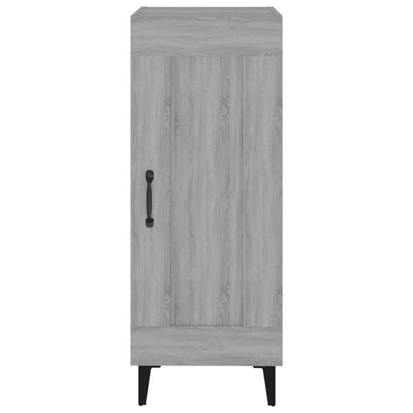 Grote foto vidaxl dressoir 34 5x34x90 cm bewerkt hout grijs sonoma eike huis en inrichting overige