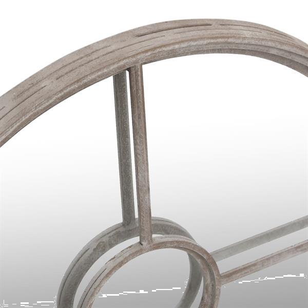 Grote foto vidaxl spiegel rond 40x4 cm ijzer zandkleurig huis en inrichting woningdecoratie