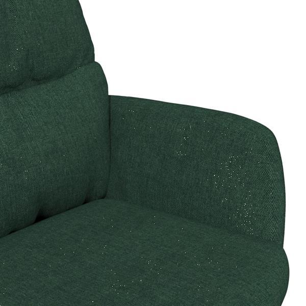 Grote foto vidaxl relaxstoel stof donkergoen huis en inrichting stoelen