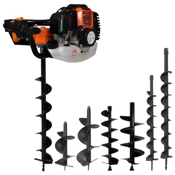 Grote foto vidaxl jeu de perceuse de sol tari re acier doe het zelf en verbouw gereedschappen en machines