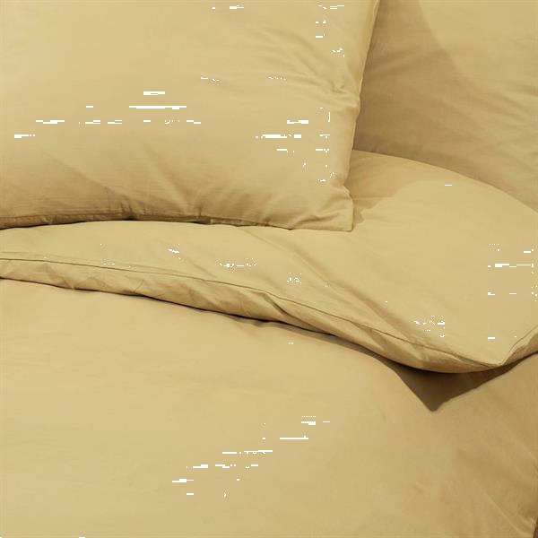 Grote foto vidaxl dekbedovertrekset 155x220 cm katoen taupe huis en inrichting bedden