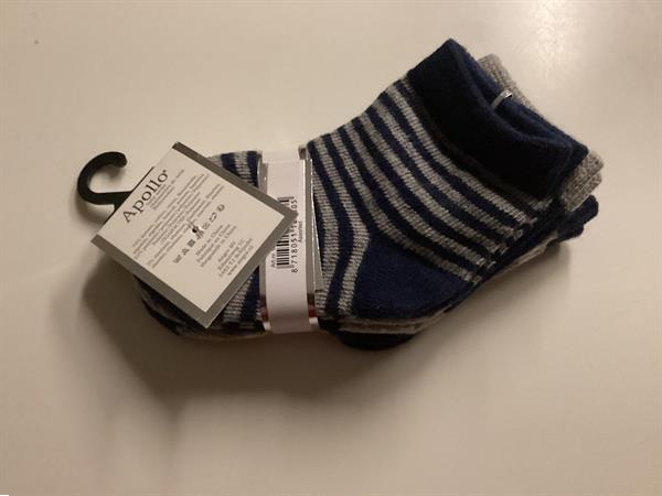 Grote foto sokken grijs blauw unisex set van 3 paar maat 56 68 0 6 mo kinderen en baby overige