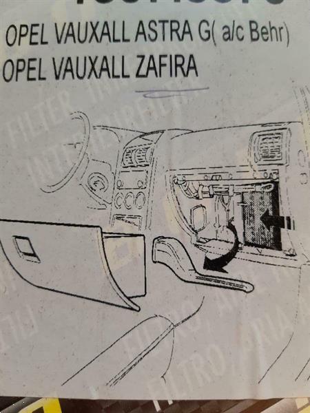 Grote foto interieur pollenfilter voor zafira a 99 2005 auto onderdelen airco