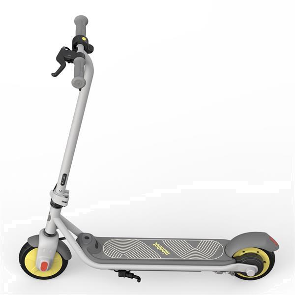 Grote foto segway ninebot zing c8 e step grijs bij central scooters fietsen en brommers steppen