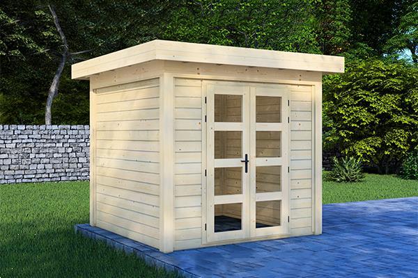 Grote foto prime line blokhut 250x250 cm van kooten tuin en terras tuinhuisjes en blokhutten