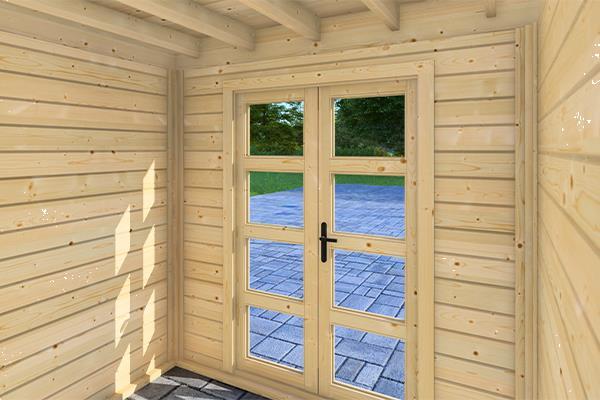 Grote foto prime line blokhut 250x250 cm van kooten tuin en terras tuinhuisjes en blokhutten