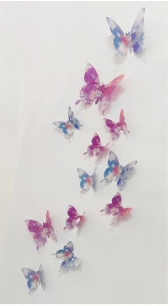 Grote foto 3d vlinders met bloemetjes huis en inrichting woningdecoratie
