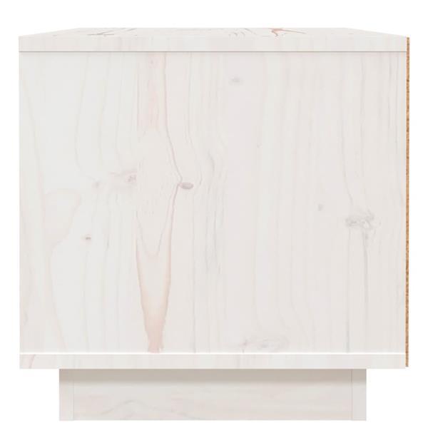 Grote foto vidaxl table de chevet blanc 40x34x35 cm bois de pin solide huis en inrichting complete slaapkamers