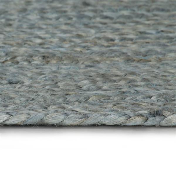 Grote foto vidaxl tapis fait la main jute rond 180 cm vert olive huis en inrichting vloerbedekking en kleden