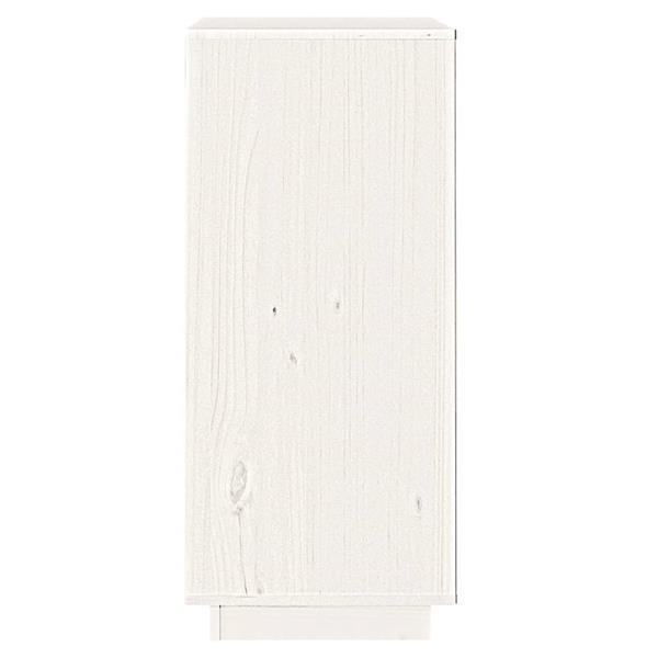 Grote foto vidaxl buffet blanc 38x35x80 cm bois massif de pin huis en inrichting overige