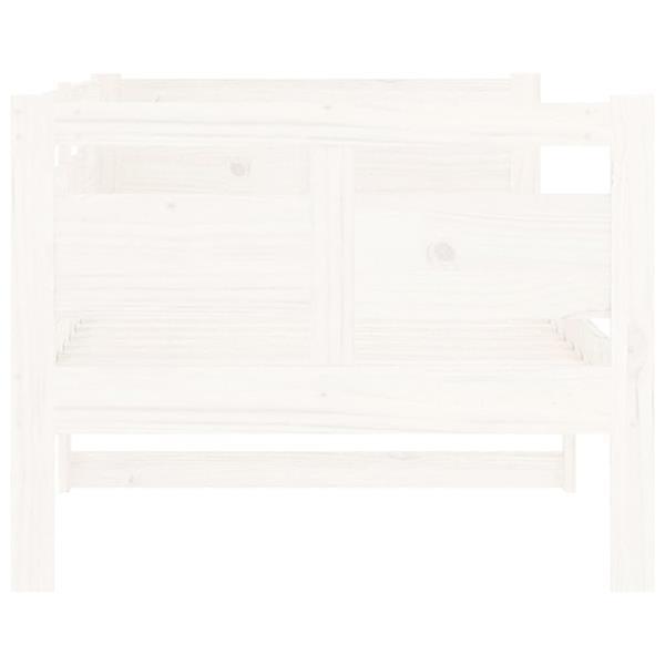 Grote foto vidaxl lit de jour blanc bois de pin massif 80x200 cm huis en inrichting bedden